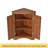 Brown Triangle Bathroom Storage Cabinet With Adjustable Shelves, Freestanding Floor Cabinet For Home Kitchen-1254954507