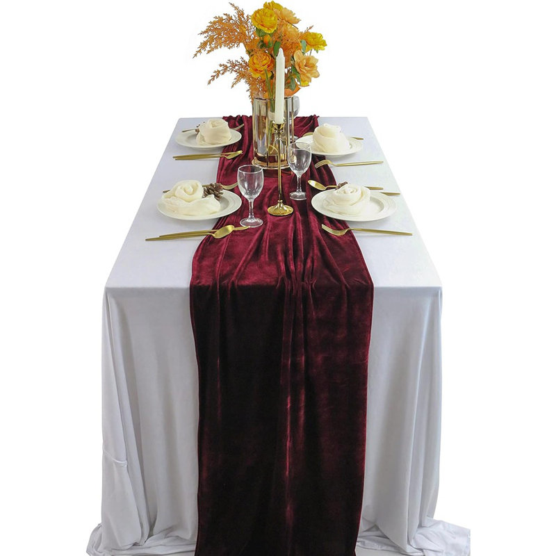 Table Runner Long Burgundy Wedding Table Runners...