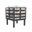 Ensemble de conversation modulaire d'extérieur 7 pièces Chelsea - Structure en aluminium résistant aux intempéries, ensemble de conversation pour patio avec coussins amovibles et table basse-144525541