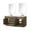 Ensemble de meuble-lavabo double 72 "avec miroir-112730828-112730829