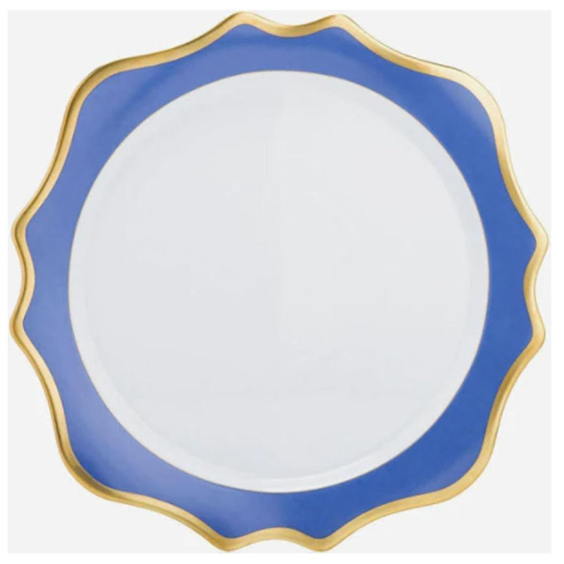 Antique 12" Charger, Indigo Blue