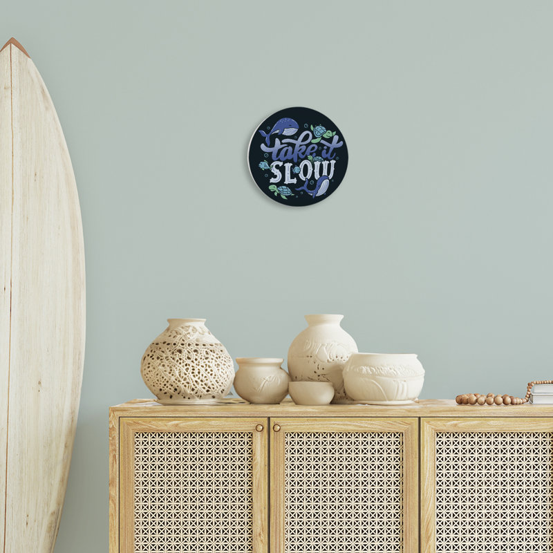 Plaque murale Take It Slow Aquatic Animals, design par Tobe Fonseca