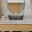 Lavabo de salle de bain vasque rectangulaire en pierre 23 po Transparent-86154513