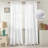 Alexzavier Faux Silk Semi Sheer Rod Pocket Window Curtain Panel-2117330172-2117330113