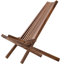 Chaise pliante en bois massif naturel - Conception ergonomique, idéale pour se détendre à l'intérieur ou à l'extérieur à toutes fins ergonomiques, élégantes et confortables