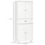 Armoire de cuisine autoportante 72 po avec 2 grandes portes doubles et 1 tiroir central HOMcom, blanc