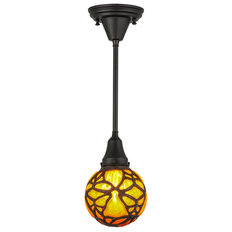 Luminaire sphère suspendu 1 lumières simple Greenbriar Oak
