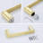 Premium Brushed Gold Towel Bar - Stainless Steel Wall Mounted Towel Rack For Bathroom & Kitchen - Rustproof & Durable Design With Concealed Screws - Modern Scandinavian Style