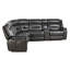 Canapé modulaire inclinable en cuir Barfuss