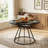 47-Inch Farmhouse Rustic Round Dining Table For 4, Natural Textured Solid Wooden Tabletop With Smooth Waterproof Anti-Scratch Easy-To-Clean Surface-2033947855