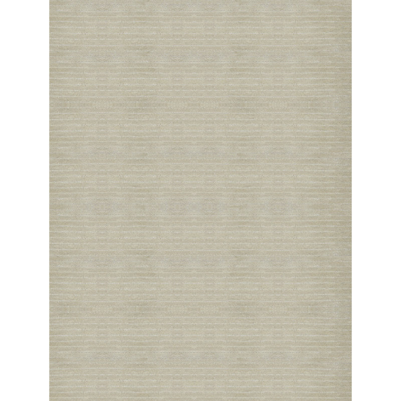 Tapis rectangulaire noué à la main ivoire / gris, Rectangle 8 pi x 10 pi