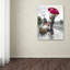 Art mural sur toile tendue - Art mural «Couple on Train Station» par Macneil Studio pour le salon, la chambre à coucher ou le bureau - 24 x 32-21651337