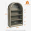 47.6" Small Bookcase Arched Bookshelf-1941341277