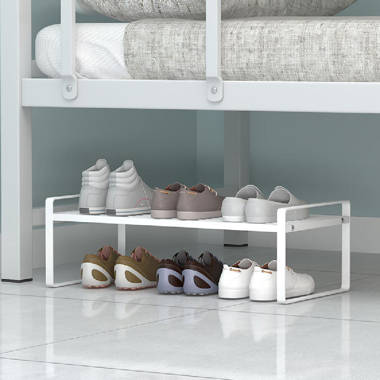 10 Tier Shoes Rack Organizer with Cover Rebrilliant Finish: Gray
