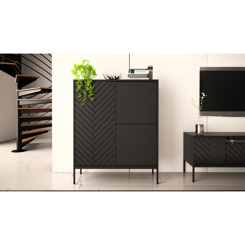 Annyka Square Accent Chest, Black