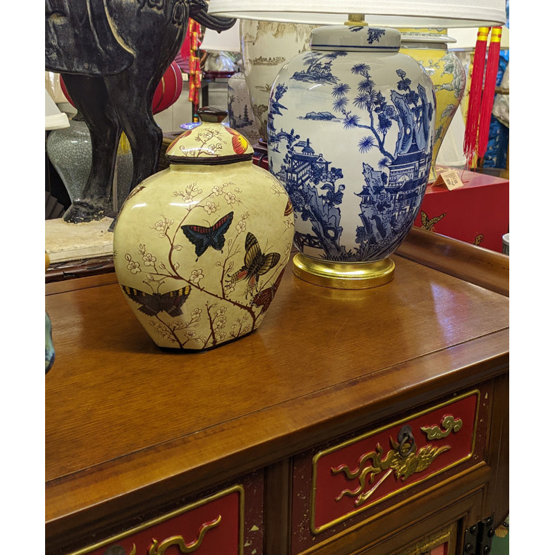 Handcrafted Porcelain China Decorative Jar 1