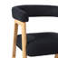 Chaise en bois massif à dossier incurvé Lorrenda-1980578967