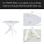 Table de salle à manger à pieds croisés de 42,1 po de style Mid-Century pour 4 à 6 personnes avec plateau rond en MDF, table de salle à manger à piédestal, table basse de loisirs