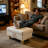 Faux Leather Ottoman-70231566