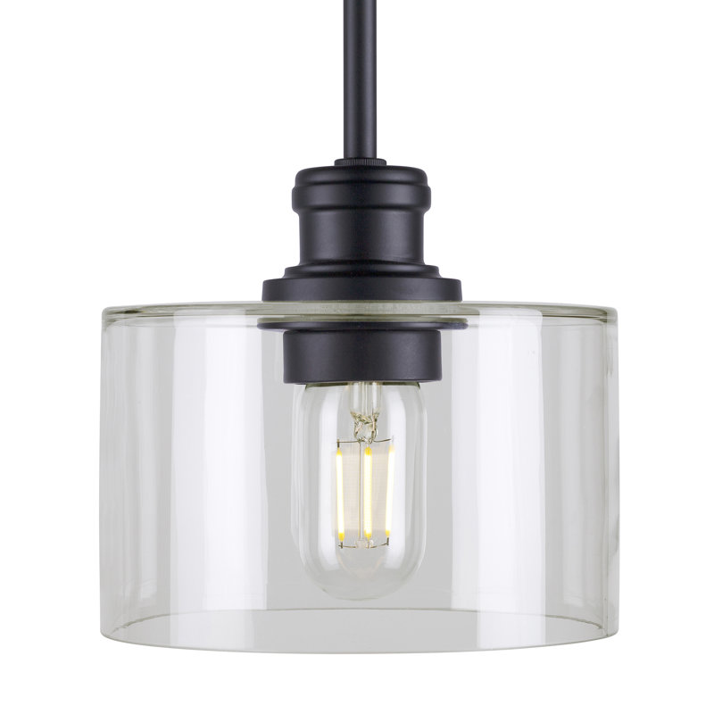 Delcea 1 - Light Single Pendant, Black