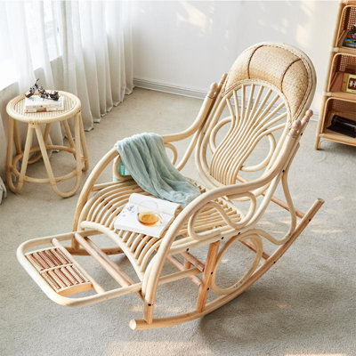 Fauteuil à bascule Leisure True Rattan Home