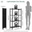 62cm W Metal Shelving Unit with Wheels-1544584041