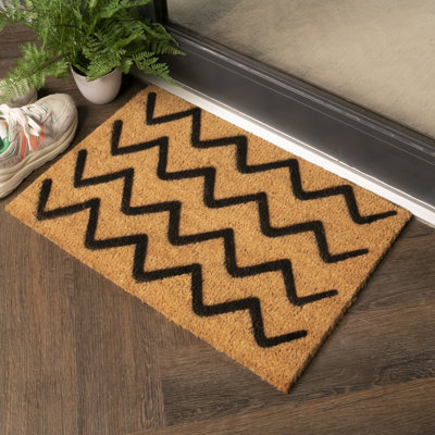 Iralene Non-Slip Chevron Outdoor Doormat
