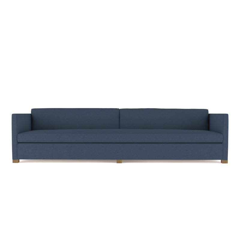 Canapé Madison, H 33 po x l 120 po x P 41 po, Lin à tissage carré jacinthe, Patiné