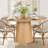 Kolton 60" Solid Oak Round Pedestal Dining Table-97817446