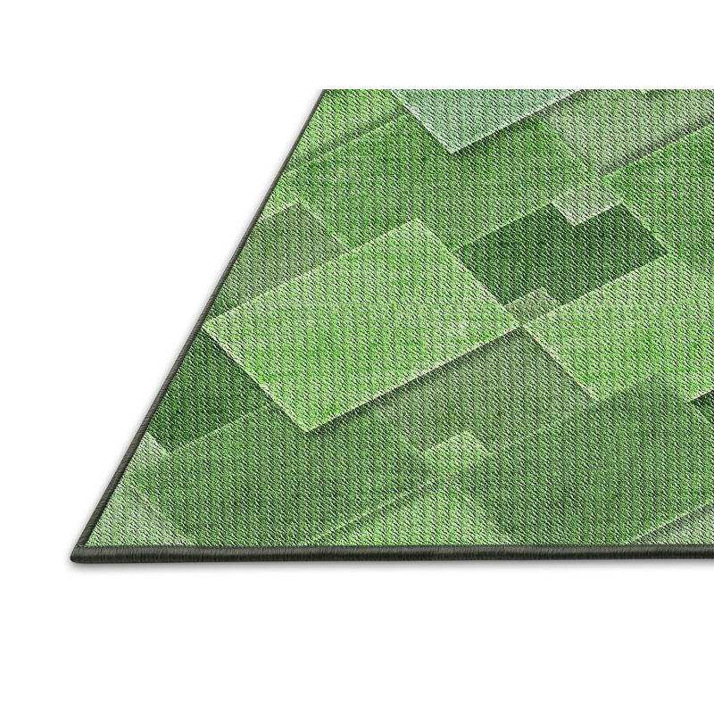 Geometric Indoor Rug, Rectangle 5' x 7'