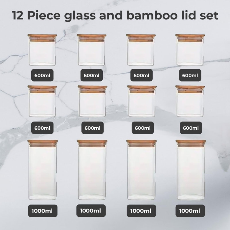 Glass Jar - Set of 12