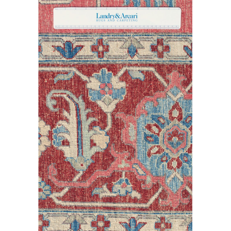 New Turkmen Afghan One-of-a-Kind Rectangle 12'3" X 15'9" Area Rug