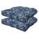 Coussin de siège d'extérieur capitonné Meridian (ensemble de 2) - Résistant aux intempéries, confortable et durable