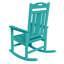 Ensemble de 2 chaises berçantes d'extérieur en PEHD d'extérieur résistantes aux intempéries-1820155579