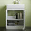 Leila 600mm Single Bathroom Vanity with Drop In Ceramic Basin-1420975769-1421626995