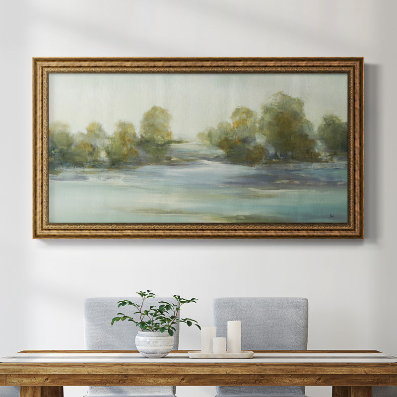 Impression sur toile tendue, "Cadre apaisant III", H 25 po x l 45 po x P 2,5 po