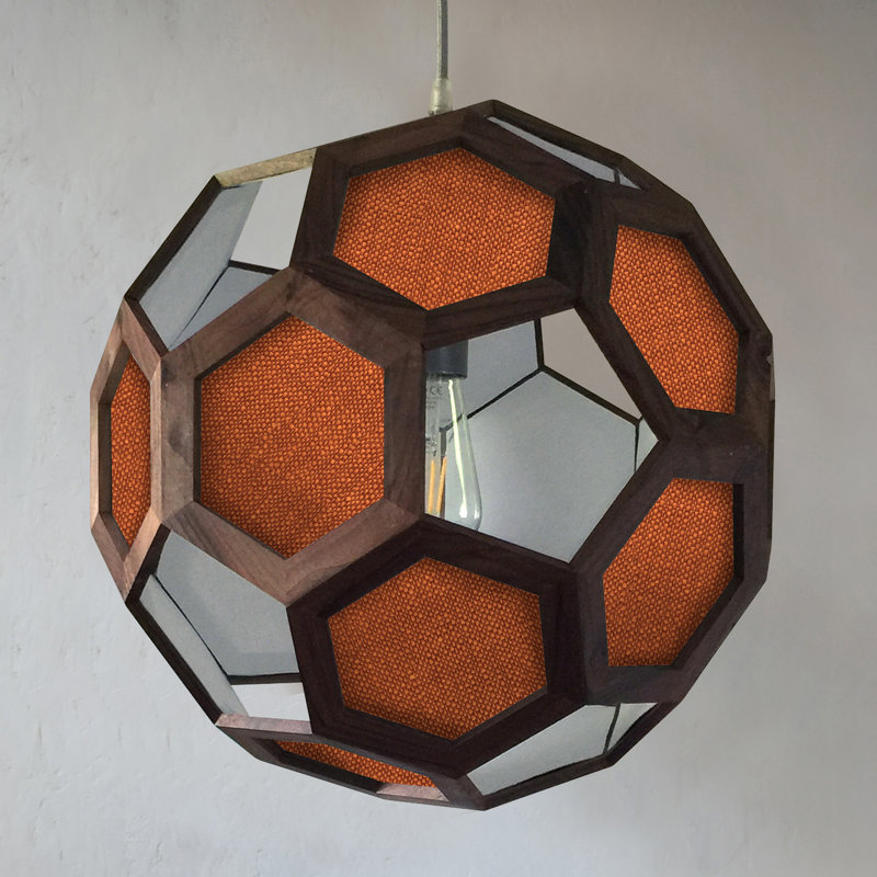 Chevalier 1 - Light Oil Pendant, Walnut/Orange