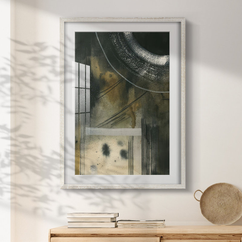 Velours galaxie II - impression encadrée, H 28,5 po x l 20,5 po, Blanc