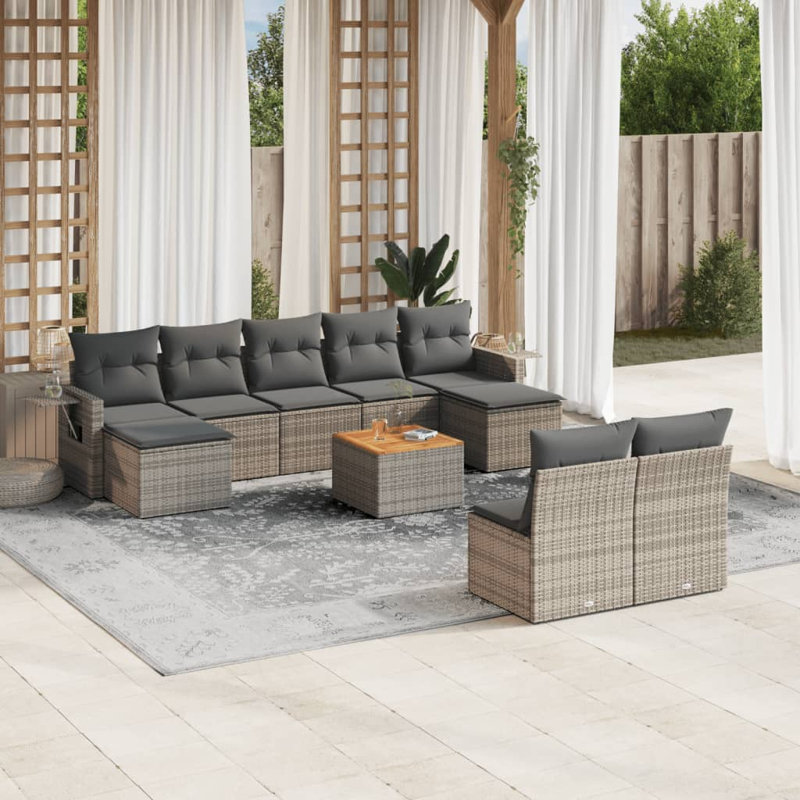 Ensemble de canapé de jardin Vidaxl