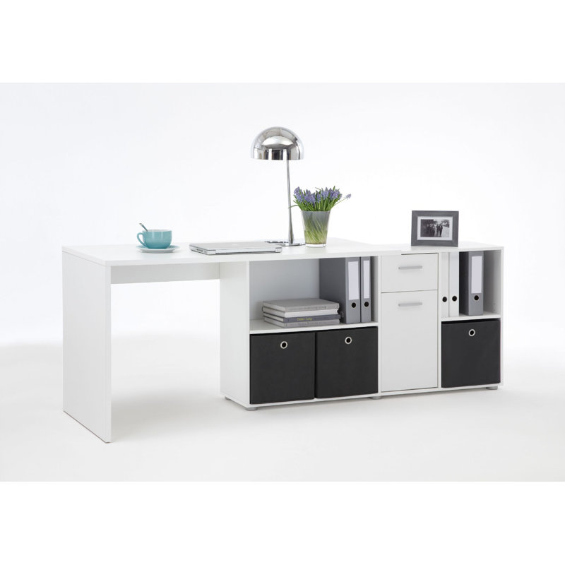 Elizabeth 2 Piece Writing Desk Office Set, White