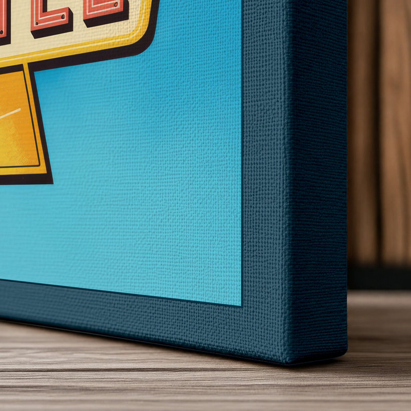 Print, 24x16 - 61.0 x 40.6 cm, Teal Border