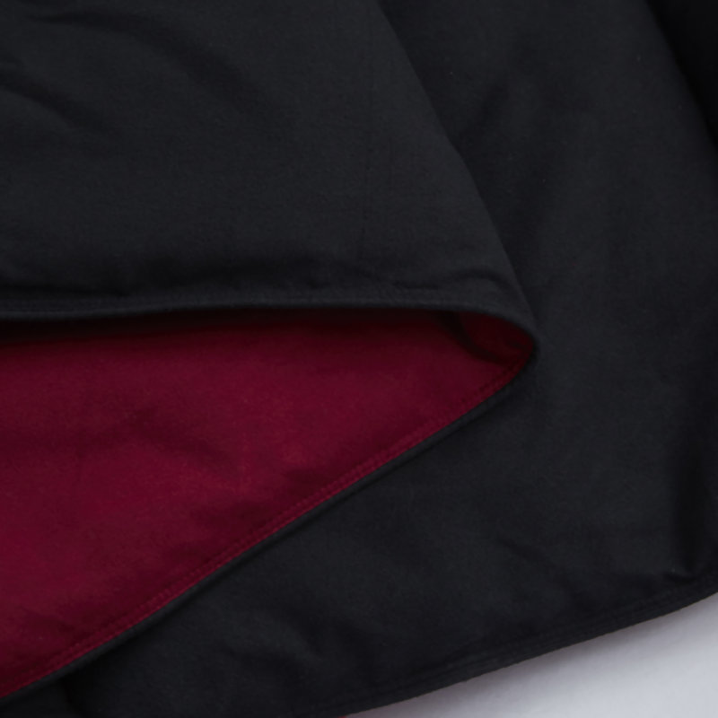 Black Reversible Microfiber Full/Queen Duvet Set