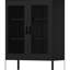 Armoire de rangement en métal avec portes et tablettes en filet-864837628-864837619