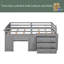 Lit mezzanine simple avec armoire et tablette-55031008