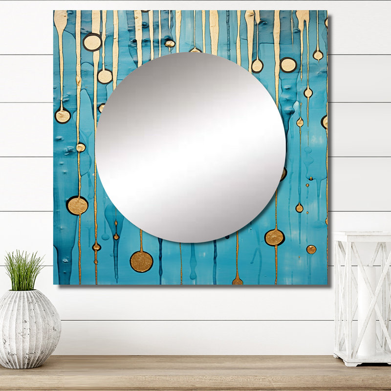 Dolence - Abstract Rainy Blue Collage IV, 36 po x 36 po