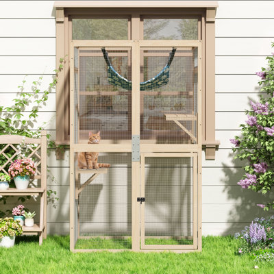 Catio Outdoor Cat Enclosure Window Access