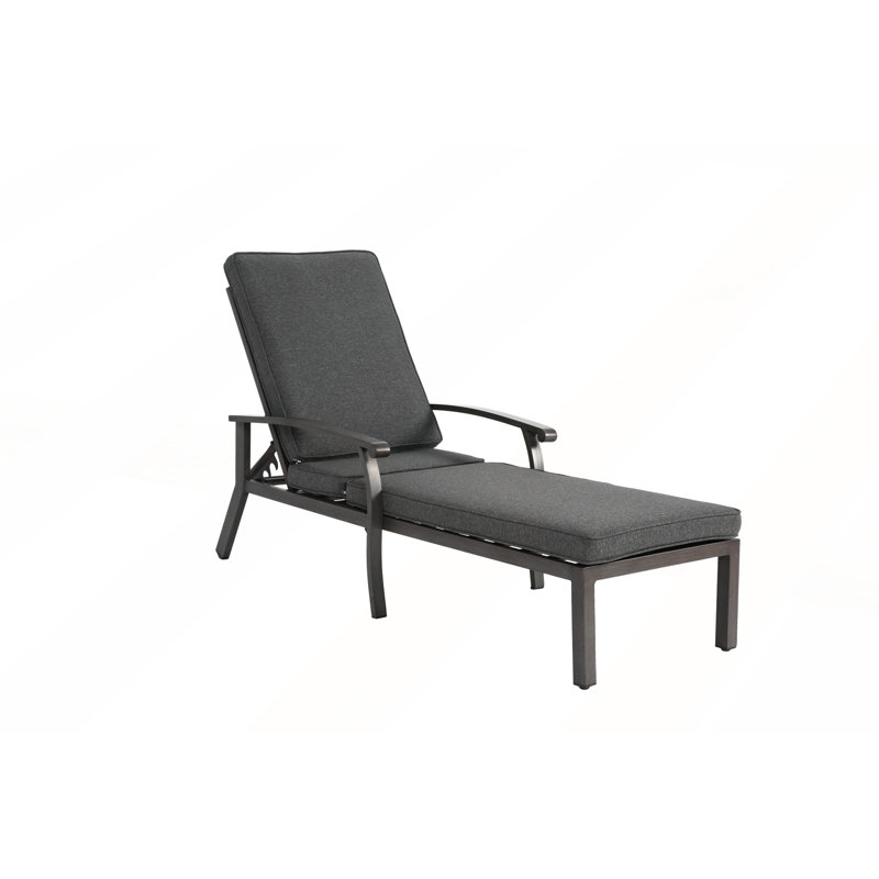 Aluminium Cast Lounge Chair with Durable Construction, Adjustable Backrest, and Smooth Rolling Wheels for Ultimate Comfort