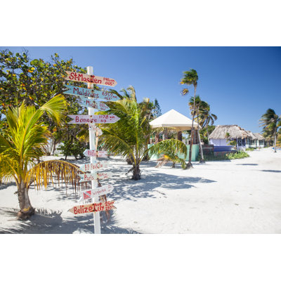 Caribbean Resort Signs by Velvetfish - Wrapped Canvas Photograph