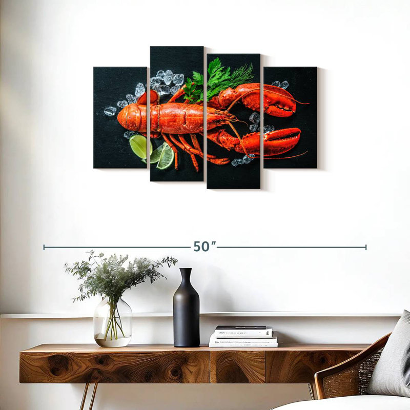 Homard rouge Yarlin, H 22 po x l 36 po