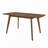 Rectangular Natural Walnut Dining Table
